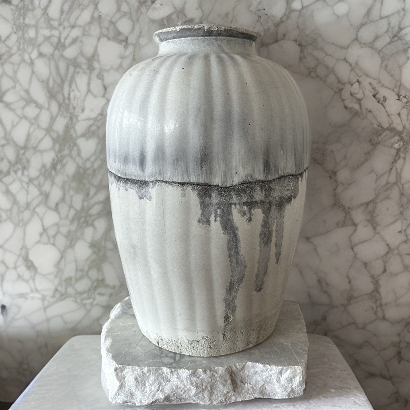 Layered Concrete Vase