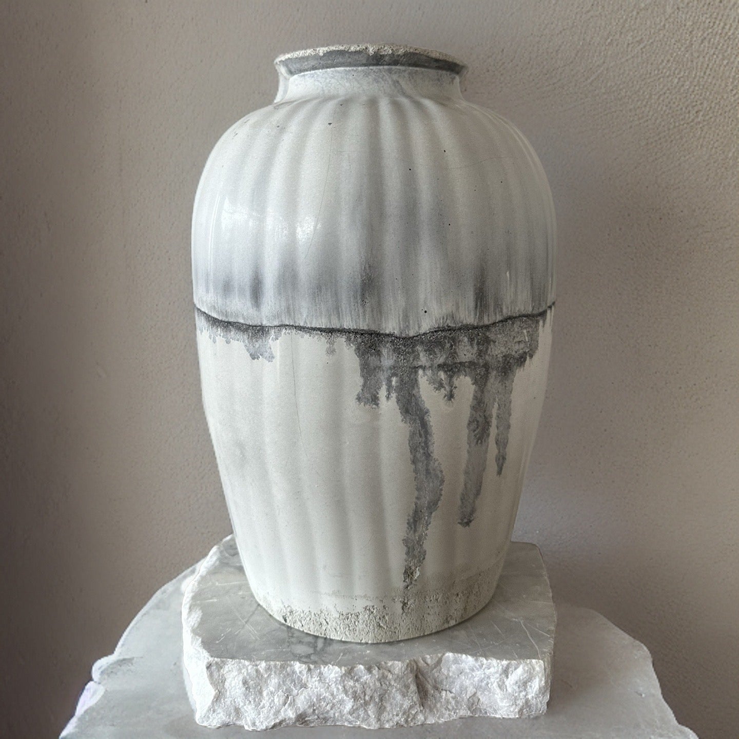 Layered Concrete Vase