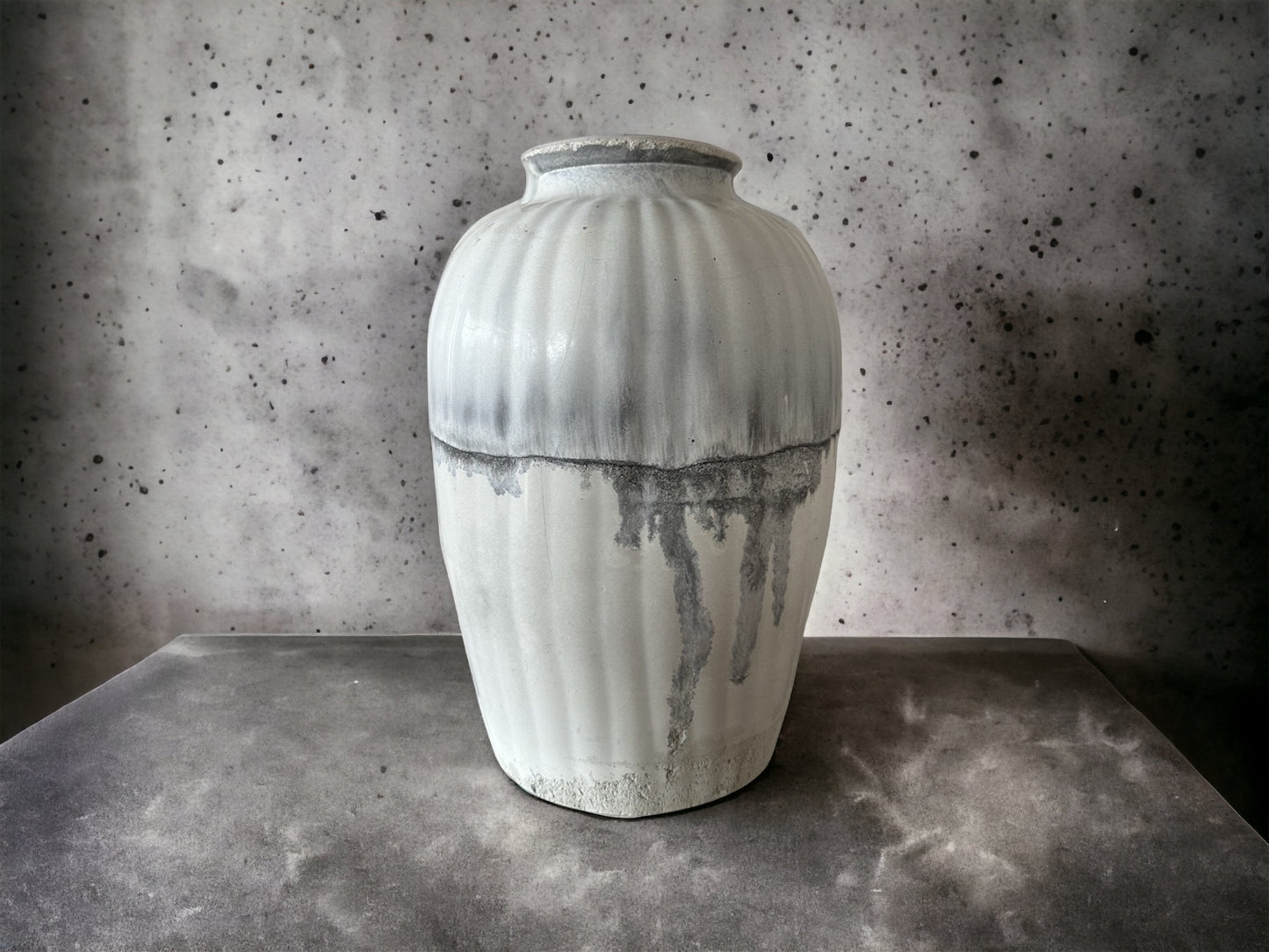 Layered Concrete Vase